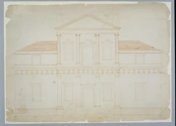 Monticello, Primera Versión (Elevación), probablemente antes de marzo de 1771